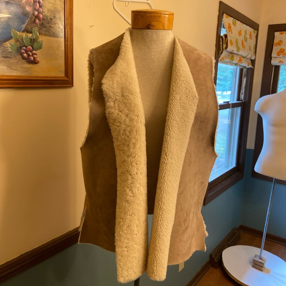 Eskandar Brown Shearling Vest 0 EUC
